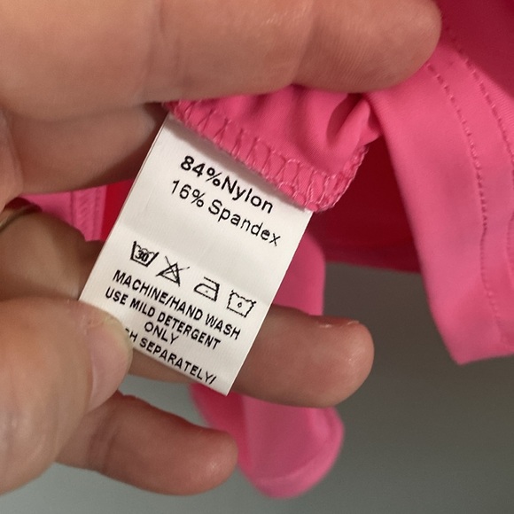 Pink Women's Polo Shirt Zip front - Picture 8 of 8